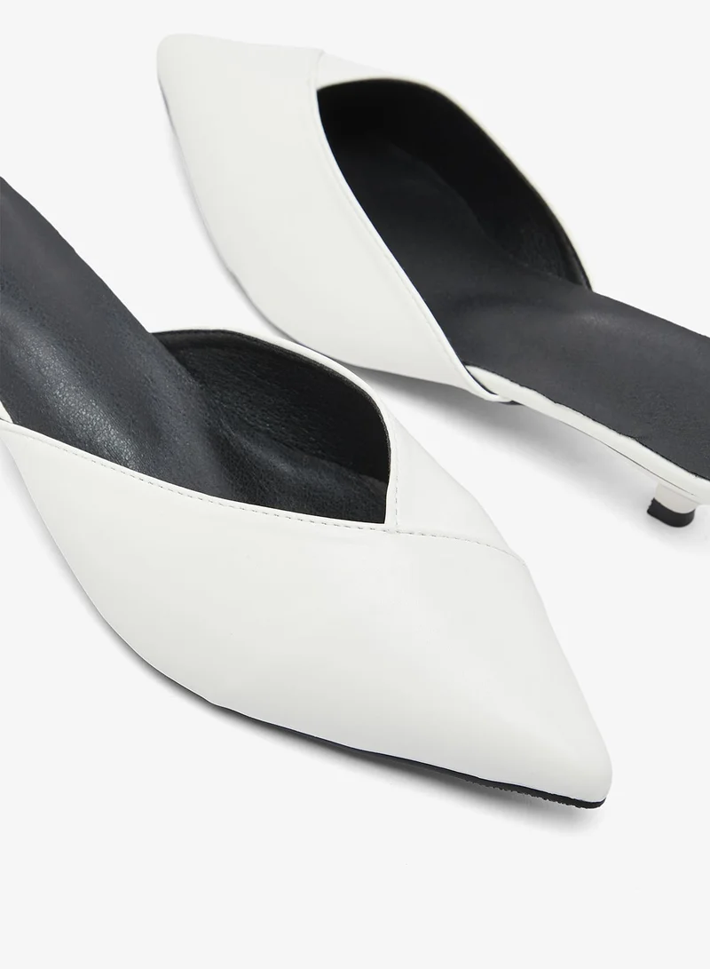 جينجر حذاء بكعب رفيع مفتوح من الخلف